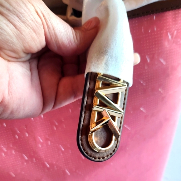 🏷️MK Eliza Large NS Tote Bag with Pouch Clear Geranium PINK - Picture 3 of 11